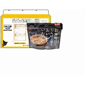こねこ便お味噌汁でたんぱくをおいしくいただく［たっぷり葱と蓮根］